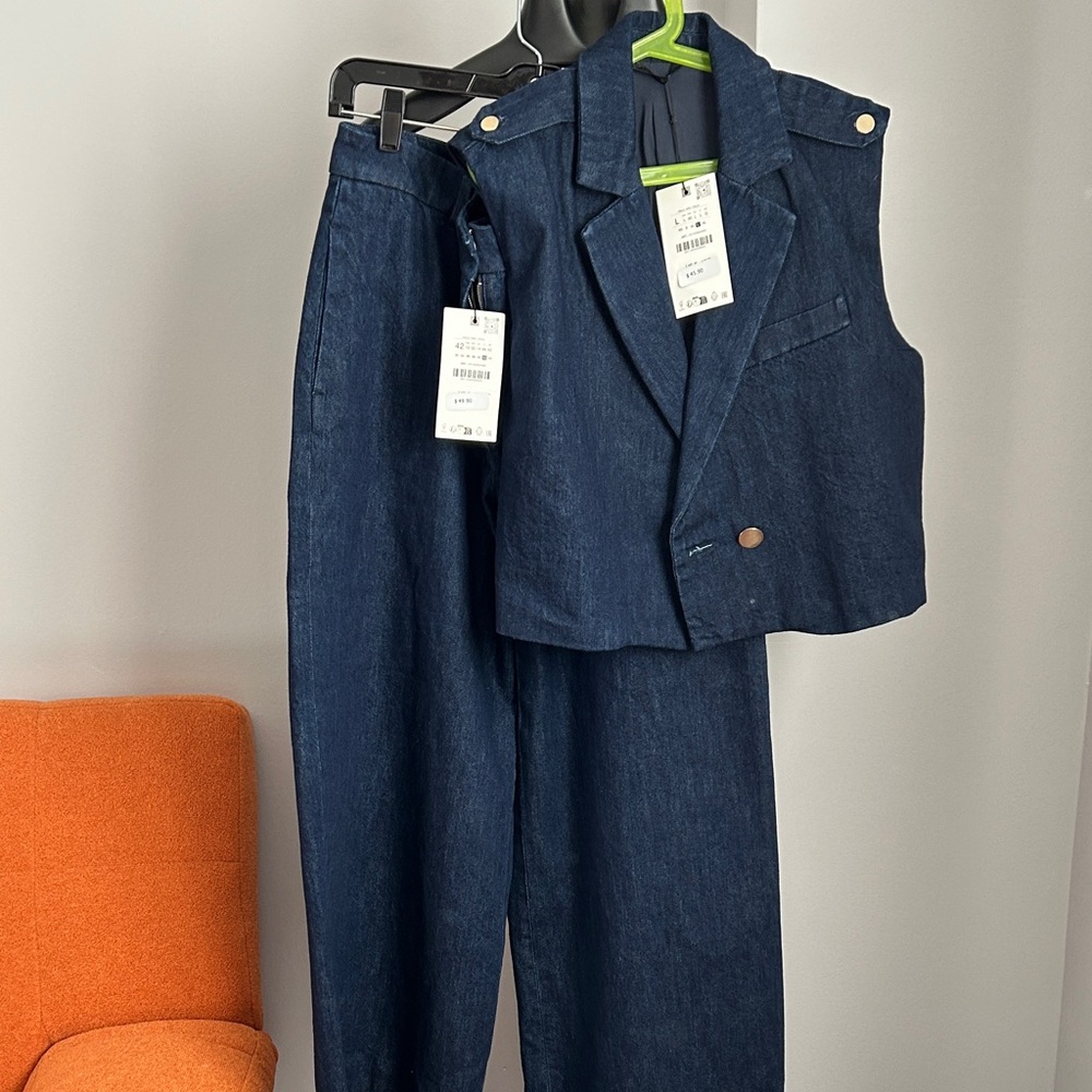 Zara High Rise Women Jeans - Dark Blue
